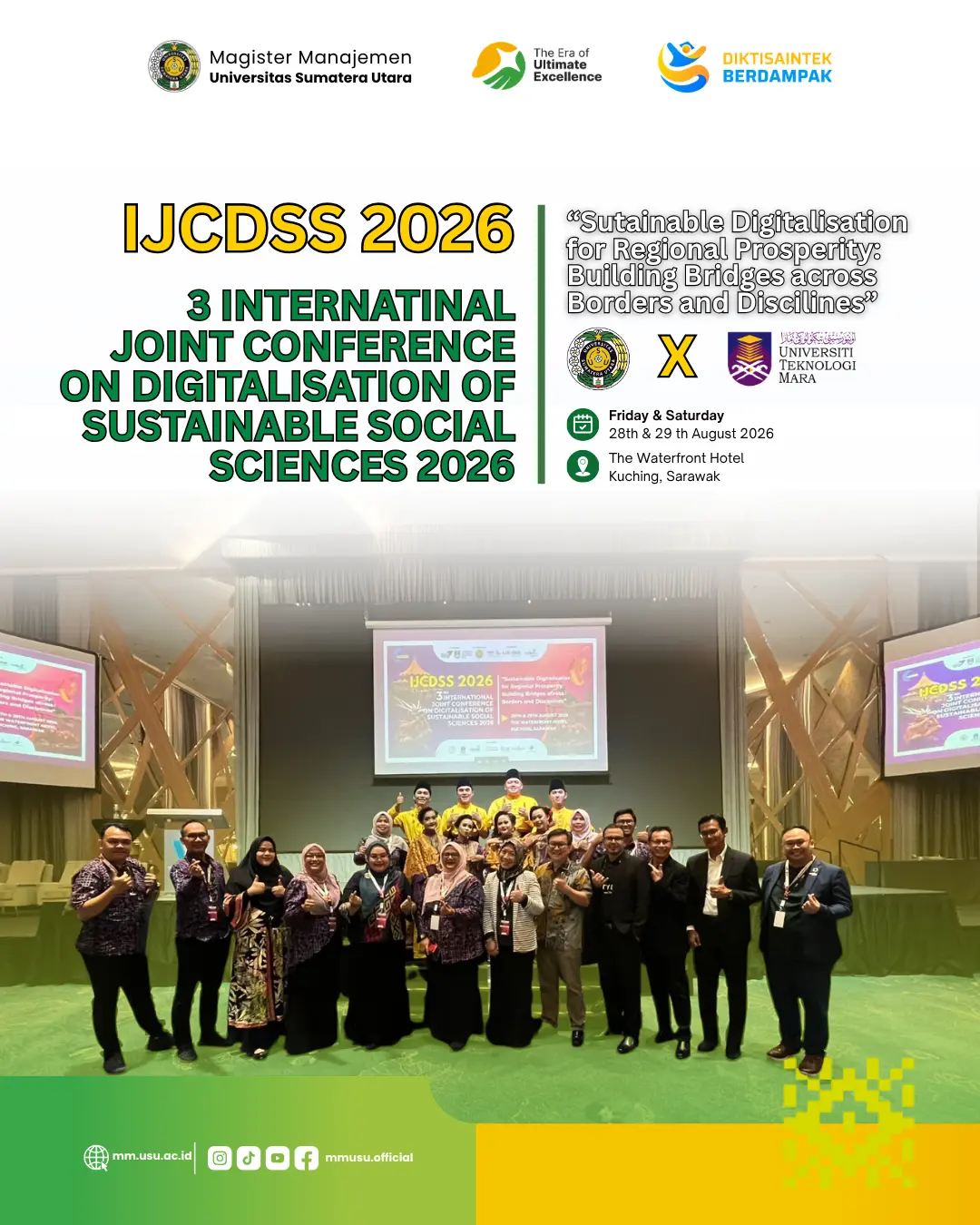 MAGISTER MANAJEMEN USU Perkuat Kolaborasi Internasional sebagai Co-Organizer 3rd IJCDSS 2026 untuk Mendorong Digitalisasi dan Pembangunan Berkelanjutan